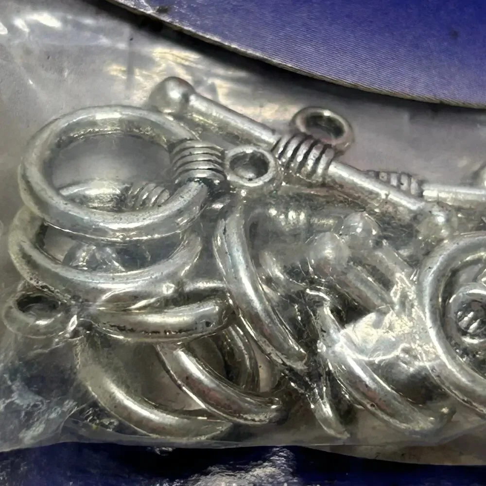 Blue Moon Beads Silver Findings Lot Butterfly Caps Clasps